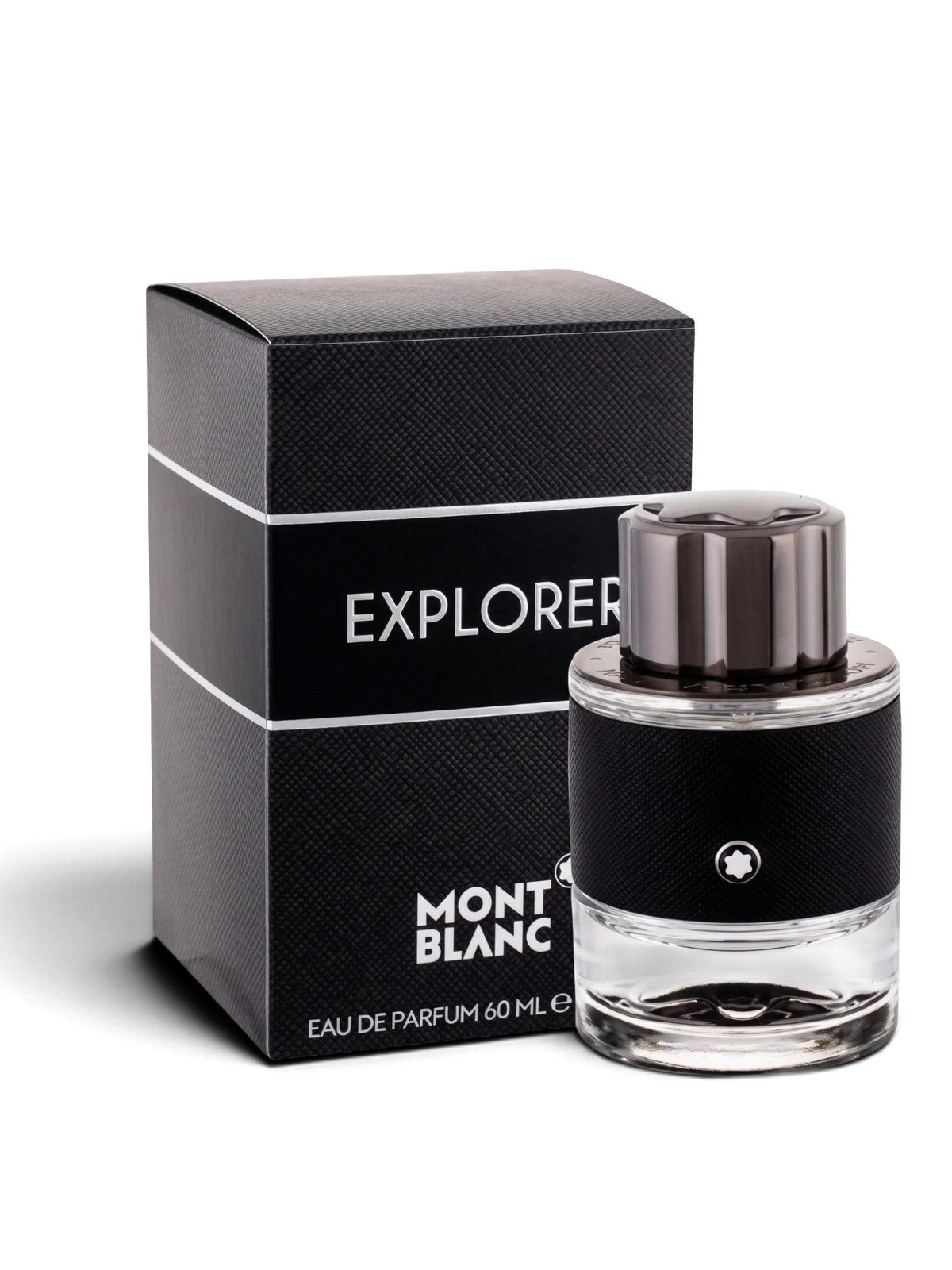 euaden Montblanc Explorer erkek parfümü, şık siyah kutusu ve modern cam şişe tasarımı ile odunsu koku