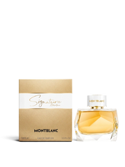 euaden Montblanc Signature Absolue kadın parfümü, altın renkli şık şişesi ve kutusu ile 90 ml EDP