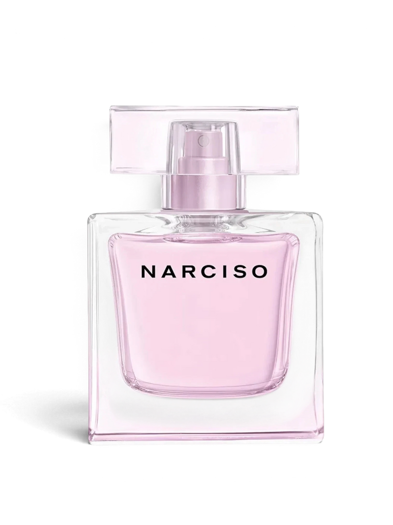 euaden Narciso Rodriguez Narciso Radiante 90 ml kadın parfümü, şeffaf cam şişesi ve zarif pembe tonuyla