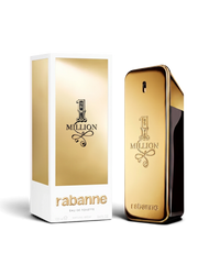 euaden Paco Rabanne 1 Million erkek parfümü, altın külçesi tasarımında ikonik şişesi ve beyaz altın kutusu ile