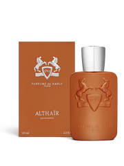 euaden Parfums de Marly Althaïr erkek parfümü, 125 ml şişesi ve şık turuncu kutusu ile lüks vanilya kokusu