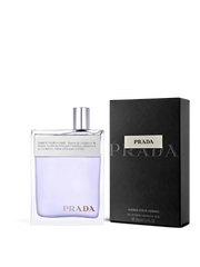 Euaden Prada Amber Pour Homme 100 ml erkek parfümü ve şık siyah kutusu