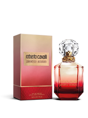 euaden Roberto Cavalli Paradiso Assoluto EDP kadın parfümü, kristal kapaklı kırmızı degrade cam şişe ve kutusu