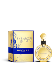 euaden ROCHAS Byzance Gold kadın parfümü, altın rengi şık şişesi ve kutusu ile 90 ml EDP