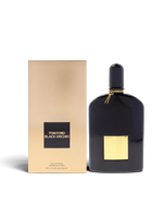 Euaden koleksiyonundan Tom Ford Black Orchid unisex parfüm şişesi ve altın renkli kutusu