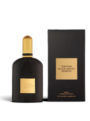 euaden Tom Ford Black Orchid Reserve unisex parfüm, siyah şişe ve altın detaylı kutusu ile lüks koku tasarımı.