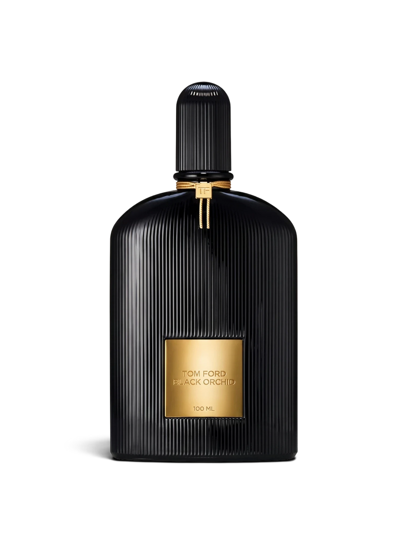 Euaden koleksiyonundan siyah cam şişeli, altın detaylı Tom Ford Black Orchid unisex parfüm