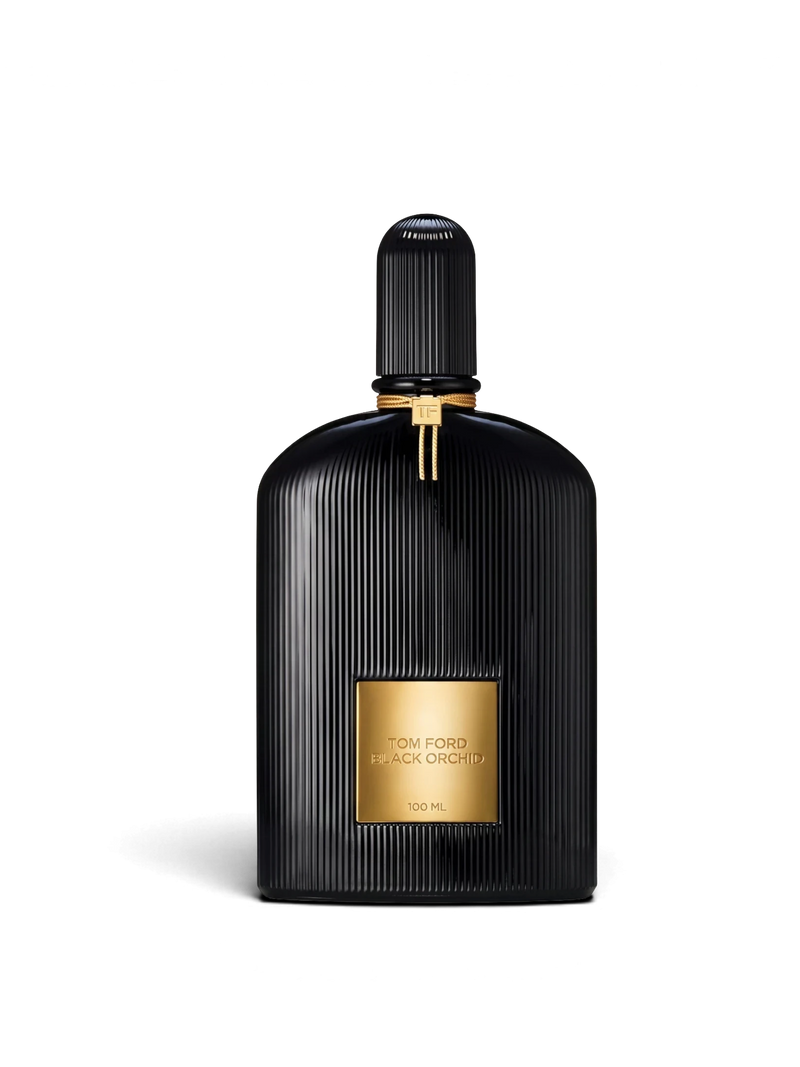 Euaden koleksiyonundan siyah cam şişeli, altın detaylı Tom Ford Black Orchid unisex parfüm