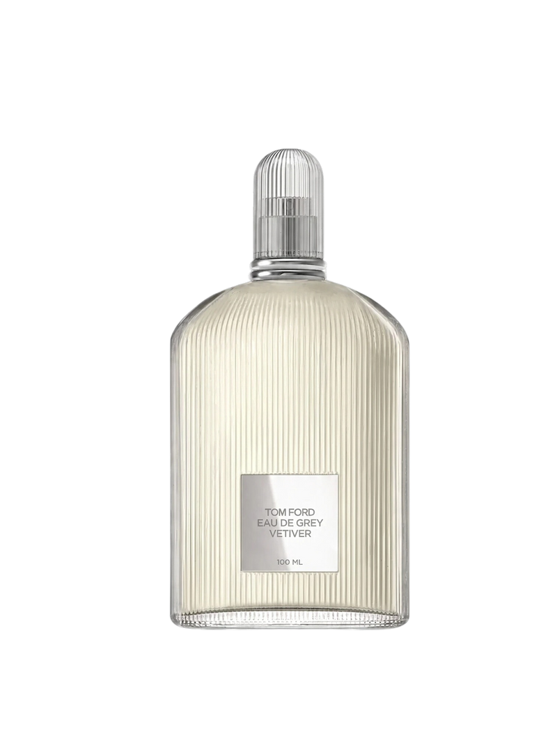 euaden Tom Ford Eau de Grey Vetiver erkek parfümü, şeffaf cam şişeli, ferah ve odunsu notalara sahip 100 ml EDT