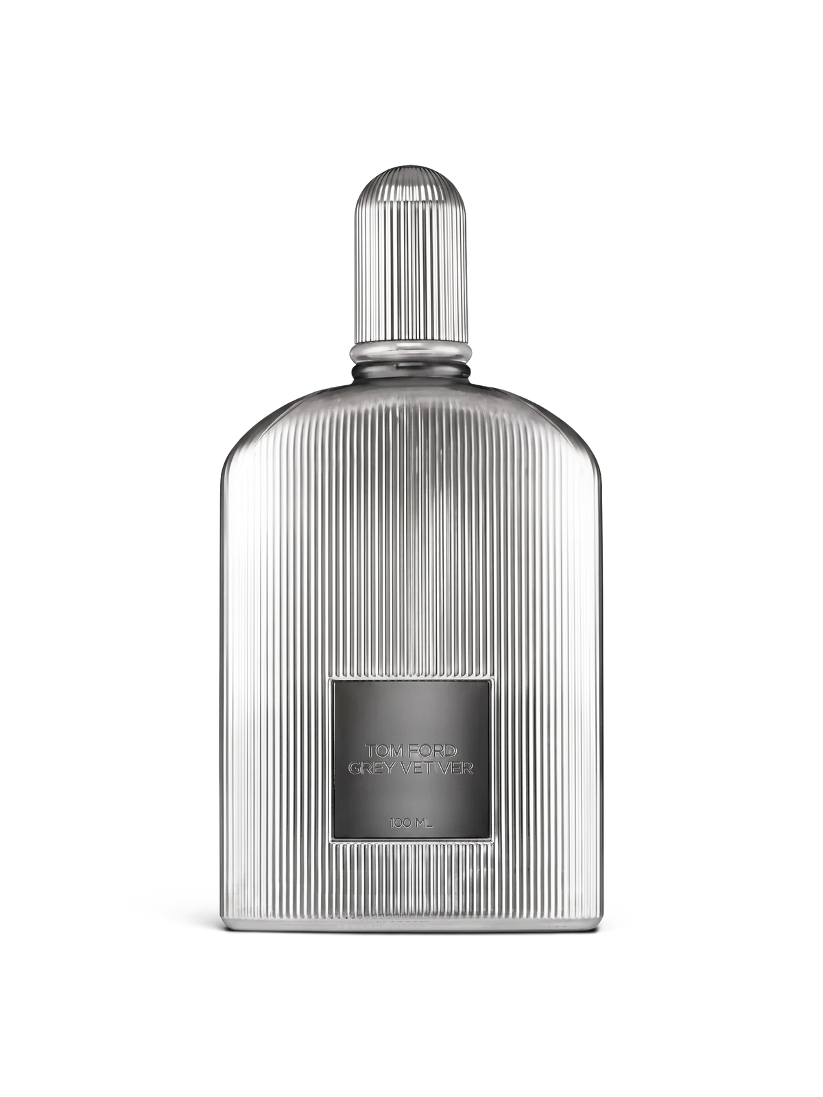 euaden Tom Ford Grey Vetiver Parfum, dikey çizgili gümüş şişe tasarımıyla lüks ve odunsu erkek parfümü