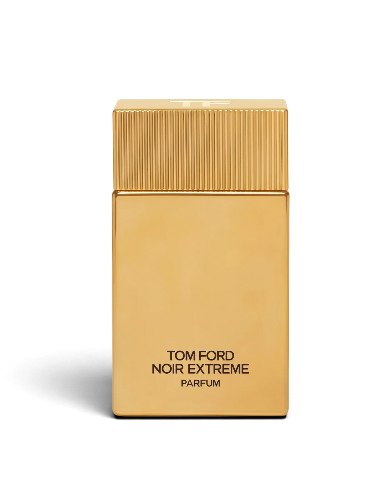 euaden Tom Ford Noir Extreme erkek parfüm, altın rengi metalik şişe tasarımı ve lüks detaylarıyla öne çıkıyor.