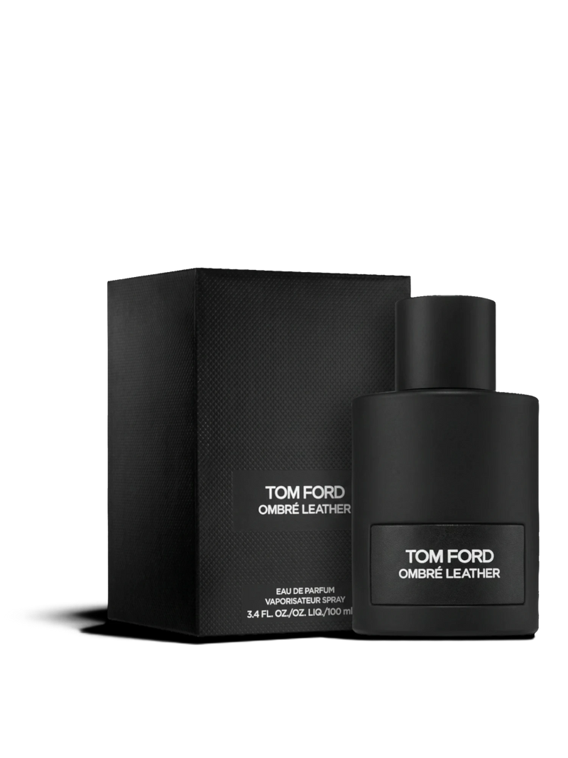 euaden Tom Ford Ombre Leather EDP siyah parfüm şişesi ve kutusu