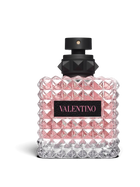 euaden Valentino Donna Born In Roma 100 ml pembe cam şişeli kadın parfümü, ikonik çivili tasarım detaylarıyla