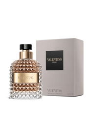 euaden Valentino Uomo 100 ml erkek parfümü, ikonik çivili cam şişesi ve şık dış kutusu ile lüks bir koku deneyimi.