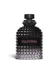 euaden Valentino Uomo Born In Roma erkek parfümü, ikonik çivili cam şişesi ve siyah tasarımıyla 100 ml EDT
