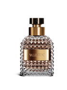 euaden Valentino Uomo 100 ml erkek parfümü, kristal dokulu cam şişesi ve altın rengi detaylarıyla şık tasarım