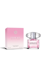 euaden Versace Bright Crystal pembe kadın parfümü ve şık pırlanta kesim kapaklı şişesi