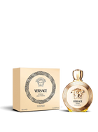 euaden Versace Eros Pour Femme kadın parfümü, altın rengi yuvarlak şişesi ve şık kutusu ile 100 ml EDP
