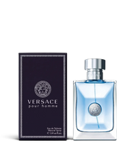 euaden Versace Pour Homme erkek parfümü, şık cam şişesi ve siyah kutusu ile ferah Akdeniz esintili aromatik koku