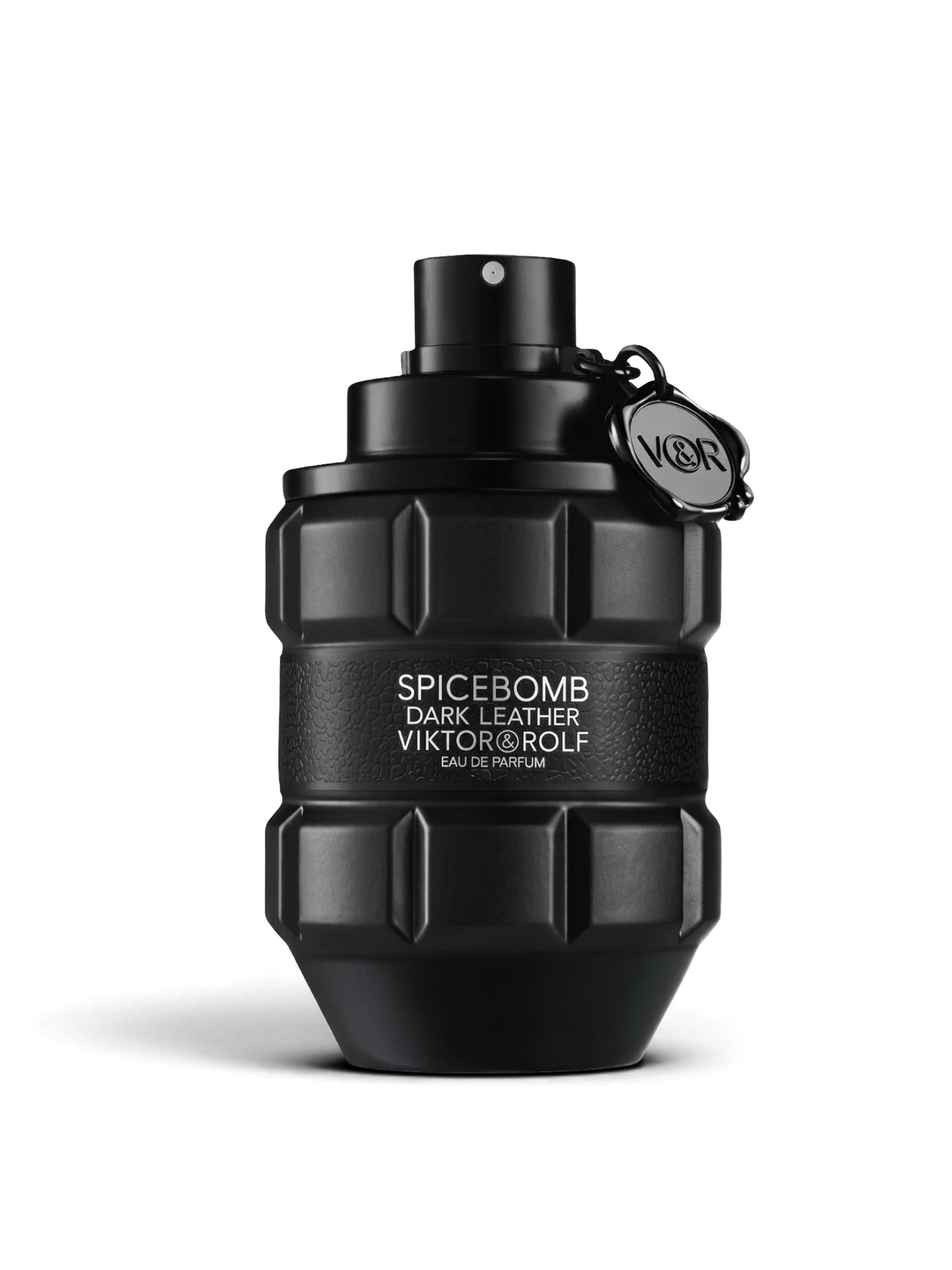 euaden Viktor & Rolf Spicebomb Dark Leather erkek parfümü, el bombası şeklinde siyah mat şişe tasarımıyla