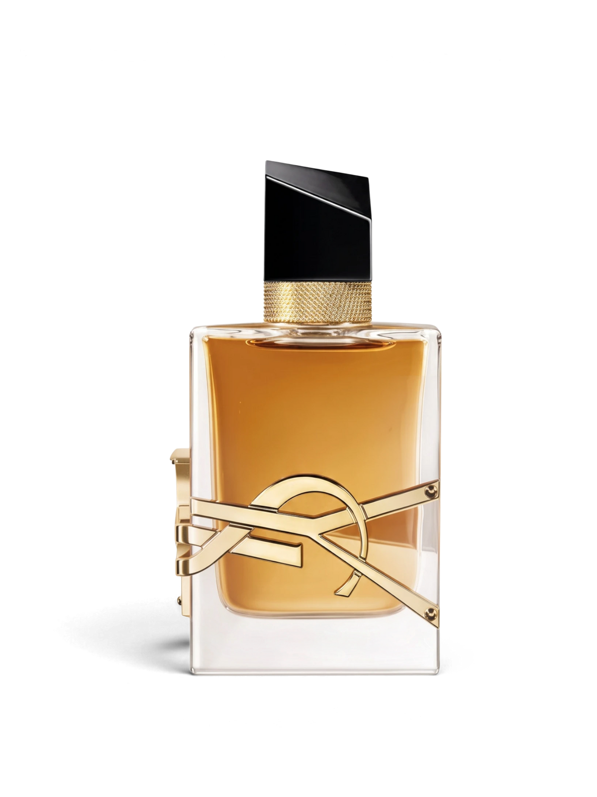 euaden YVES SAINT LAURENT Libre Intense kadın parfümü, altın logolu şık cam şişesi ve kehribar rengi kokusuyla.