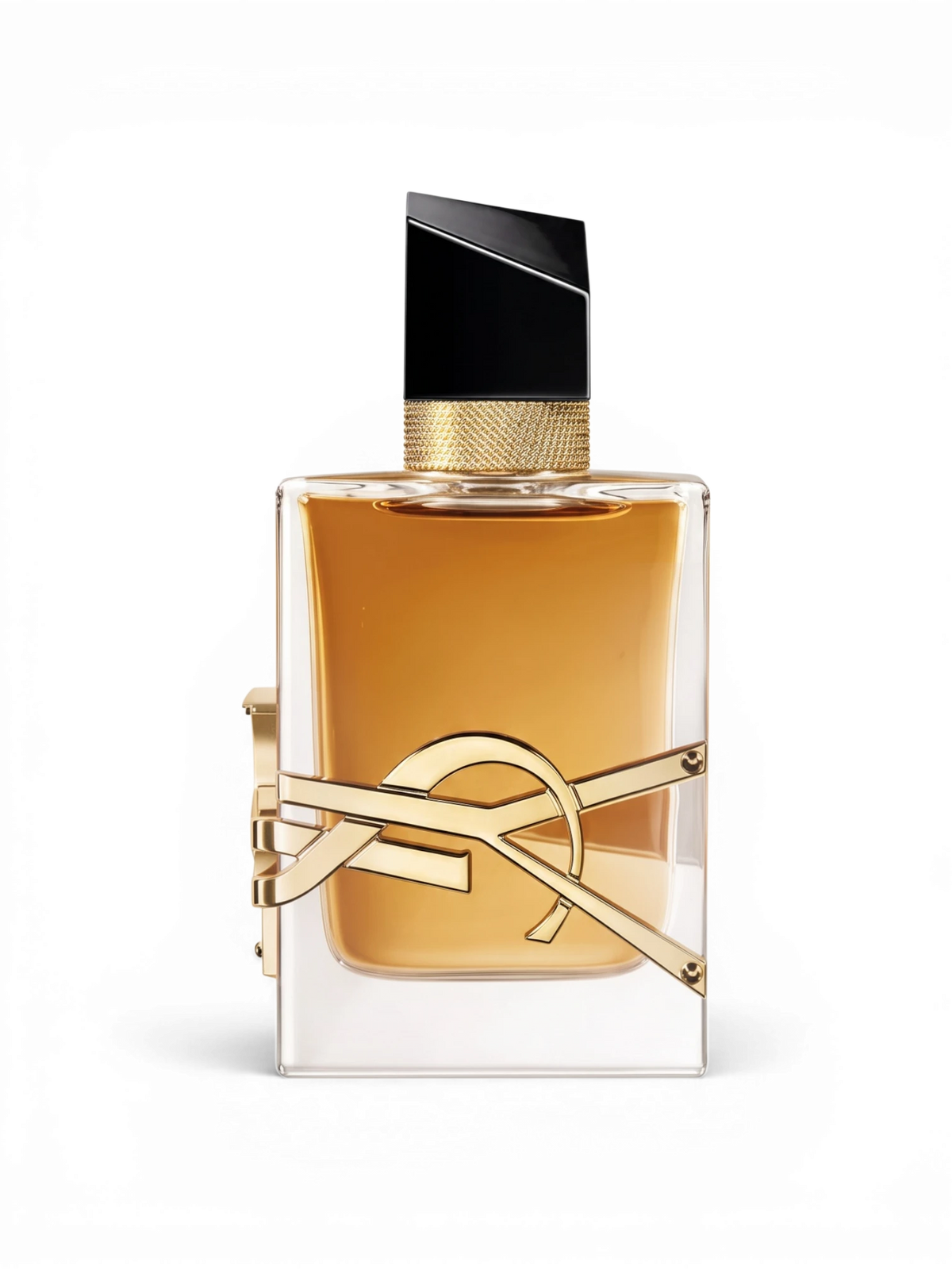 euaden YVES SAINT LAURENT Libre Intense kadın parfümü, altın logolu şık cam şişesi ve kehribar rengi kokusuyla.