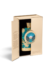 euaden Atkinsons Mystic Moonlight Parfum Intense 100 ml altın detaylı turkuaz şişe ve özel tasarım kutusu