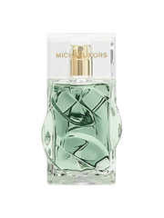 euaden Michael Kors Pour Homme Green Infinity 100 ml erkek parfümü, şeffaf cam şişesi ve aromatik yeşil tonuyla.